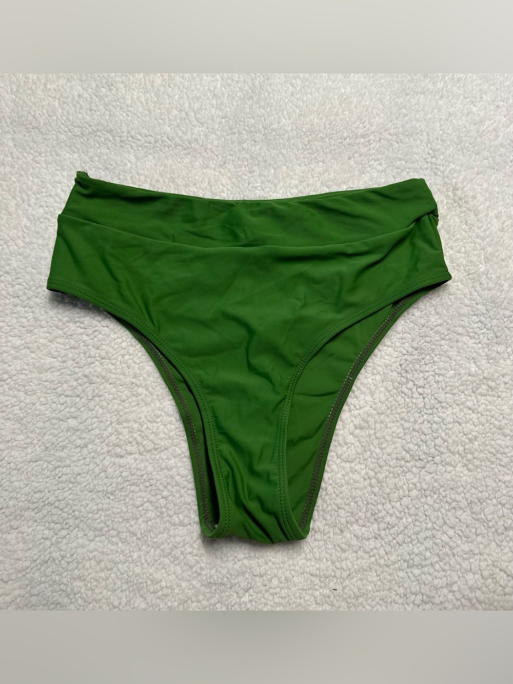 Green High-Waist Bikini Bottom